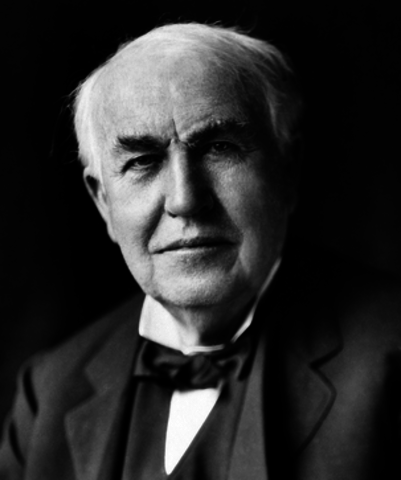 Thomas Alva Edison creates the electric light bulb