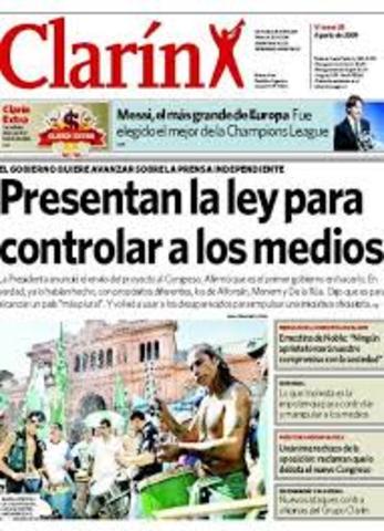 Se instala en los medios la discución: Ley de Medios