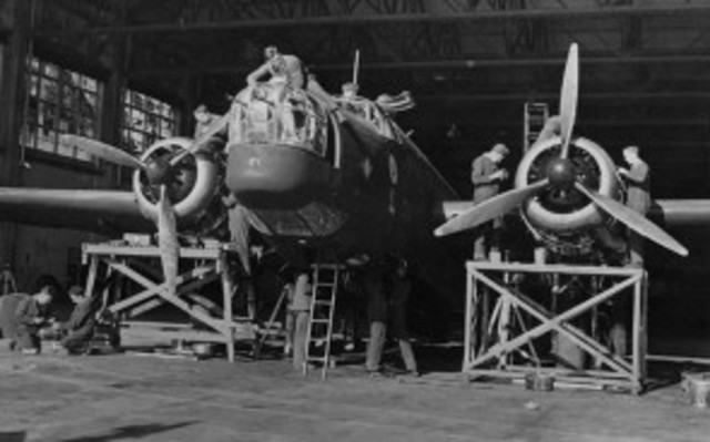 Germany raided Great Britain by night bombing