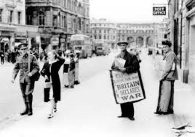Britan and France declared war on Germany