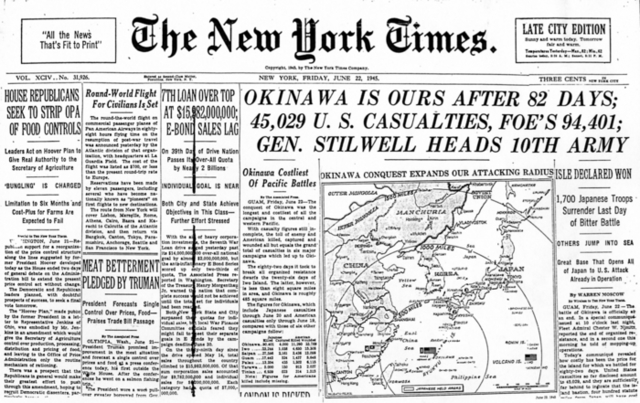 US enters Okinawa