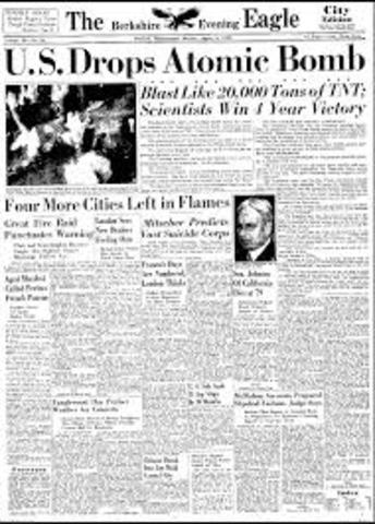 Truman tells the public about the atomic bob