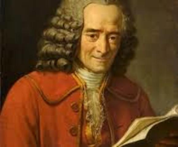 Voltaire, François-Marie Arouet Enlightment Philosophes