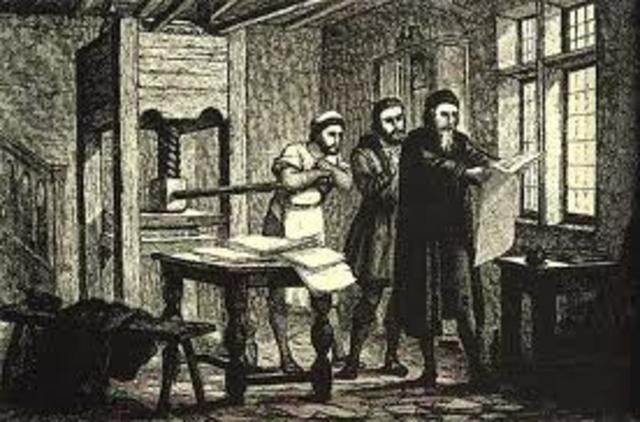 Johannes Gutenberg- printing press
