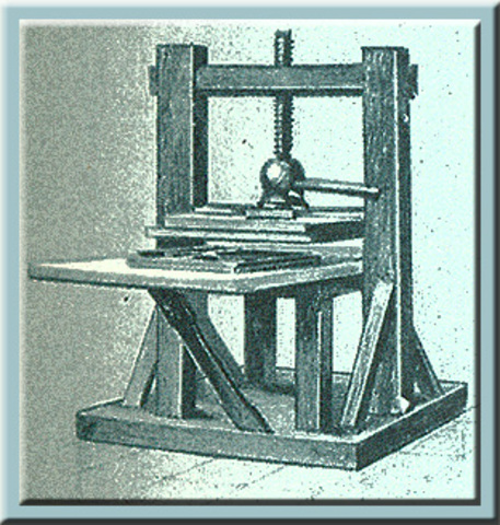 johannes gutenberg - printing press
