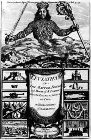 Thomas Hobbes writes Leviathan