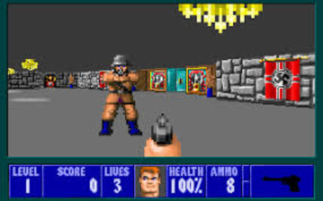 wolfenstein was launched in the first person perspective