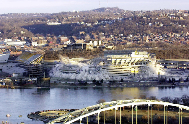 Three Rivers Stadium is closed