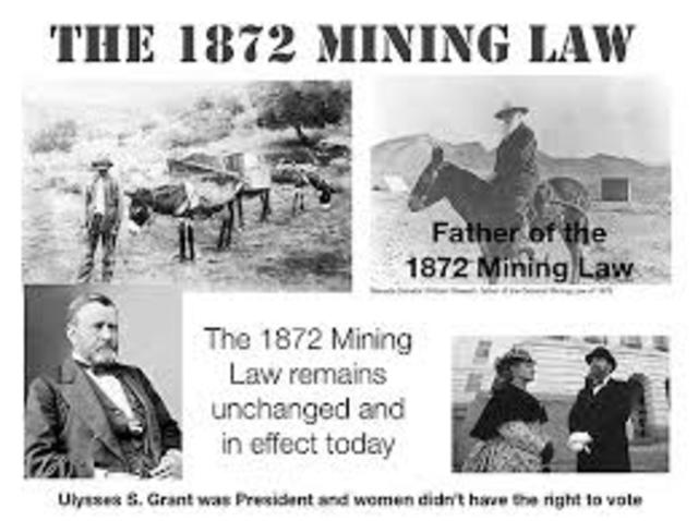 general mining law of 1872