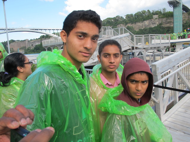 My cousins and I getting ready