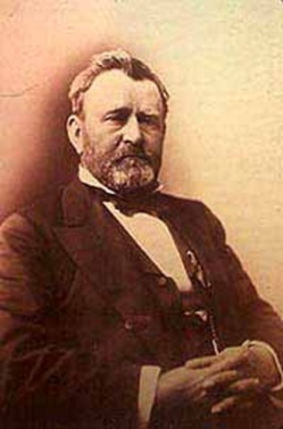 Ulysses S Grant became presedent.