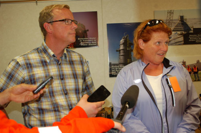 Brad Wall and North Dakota Senator Heidi Heitkamp Tour BD3
