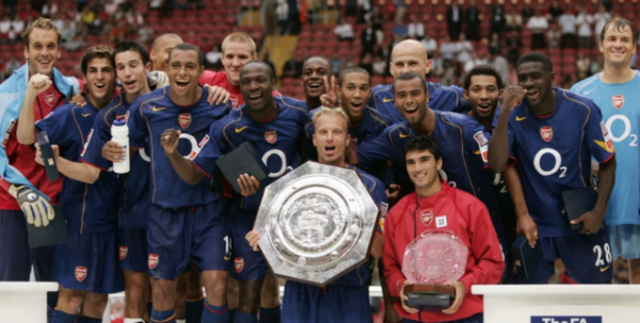 Arsenal clinches SHield title against LIverpool