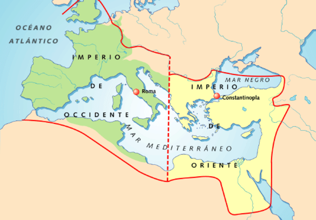 Separación del imperio romano
