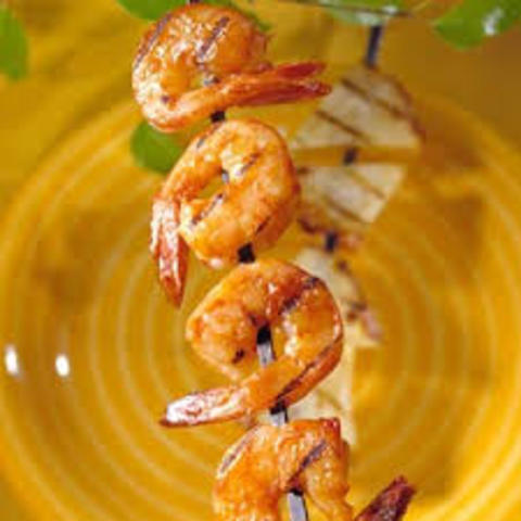 Glazed shrimp
