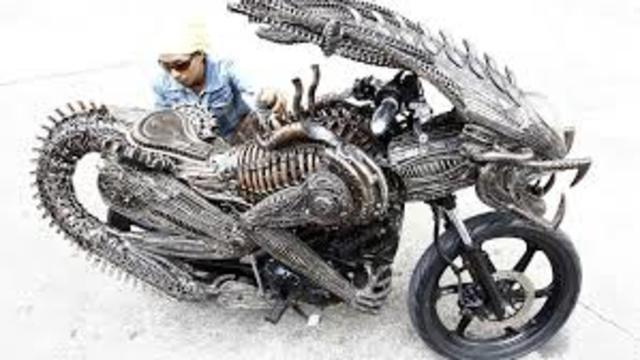 Motocicleta tipo en duro