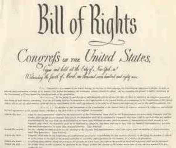bill of rights ratified