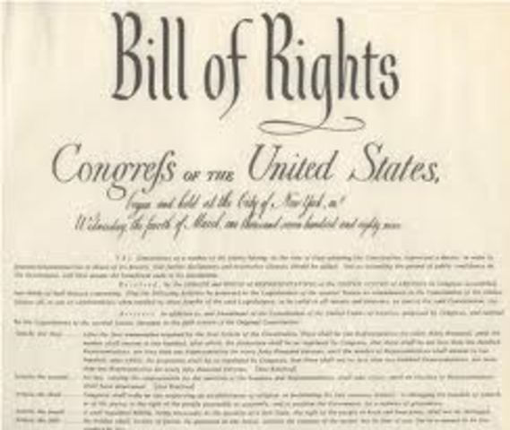 Bill of Rights Ratified