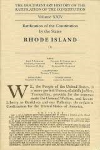 Rhoade Island Ratifies