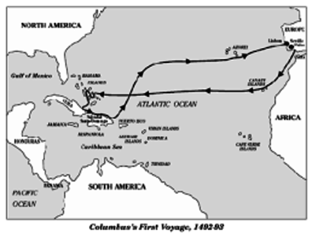 1st voyage of Columbus