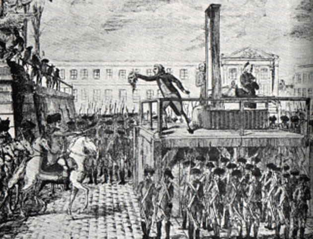 KING LOUIS XVI WAS EXECUTED