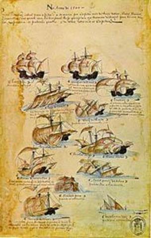 Na viagem à Índia - descoberta oficial do Brasil