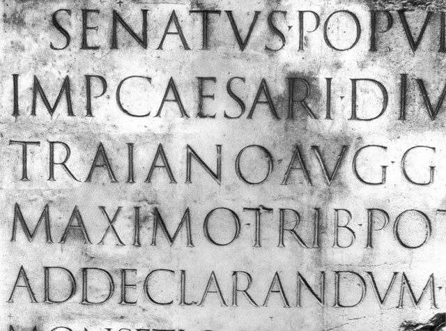The latin Alphabet 114 A.D.