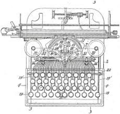 First typewriter patent by Henry mill