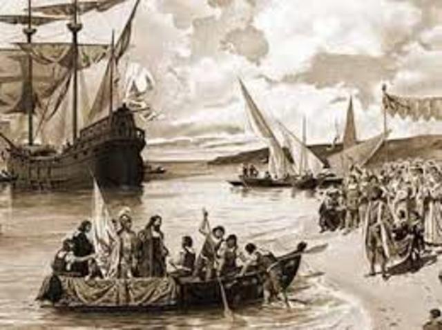 De Gama Lands in India.