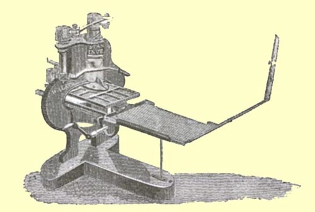 First Printing Press Made of All Cast-Iron Parts