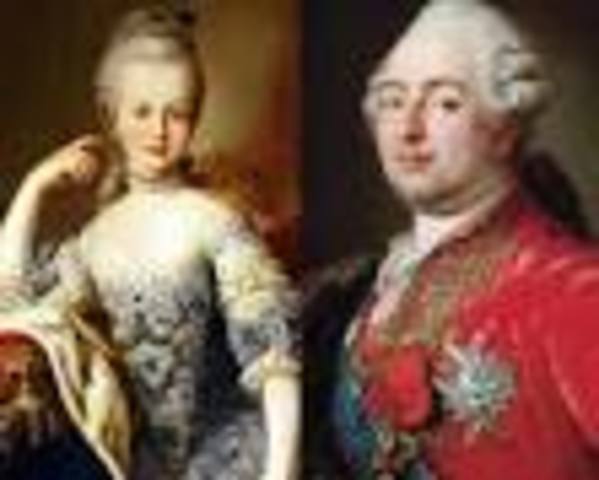 Marriage of King Louis 16 and Marie Antoinette