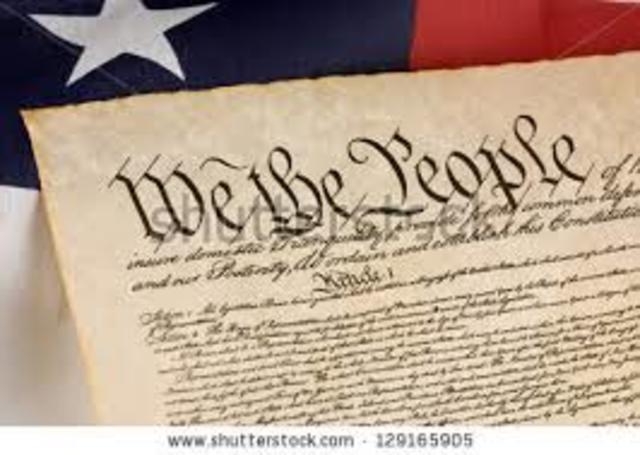 U.S. Constitution is ratified
