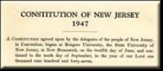 Second Constitution of New Jersey adopted; it provided suffrage only to white males
