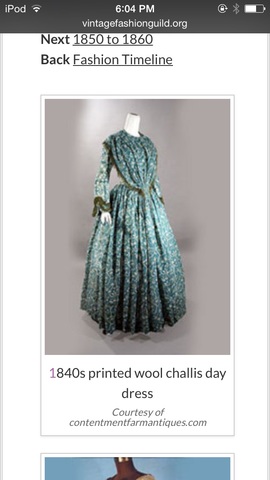 Wool challis day dress