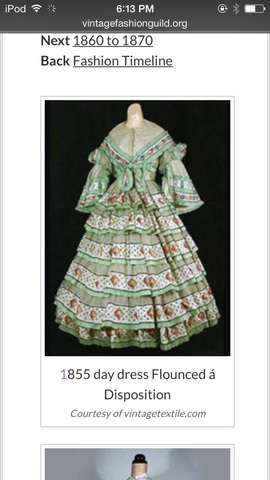 Day dress flounced a disposition