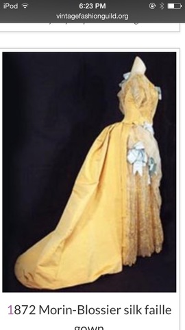 Morin- bloodier silk Gaulle gown