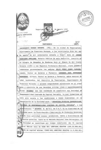 Creación de Quimtec