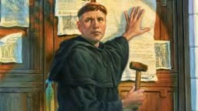 Martin luther posts 95 theses