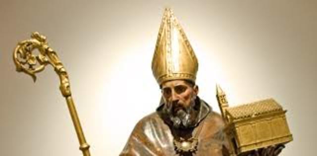 San Agustín marcha a Roma