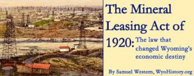 Mineral Leasing Act