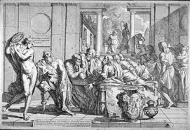 Malquio dirige una escuela de Retórica