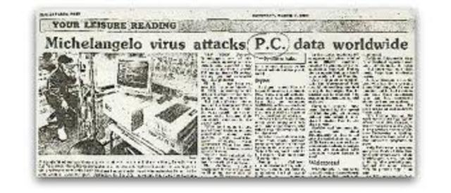 Primer virus que originó un frenesí en la prensa