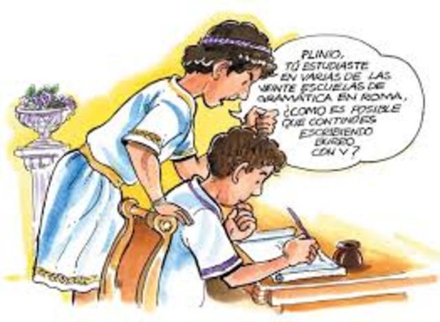 Se perpetúa la vida escolar en Roma
