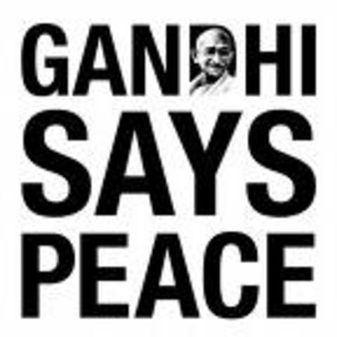 Gandhi starts a nonviolent campaign against british rule.