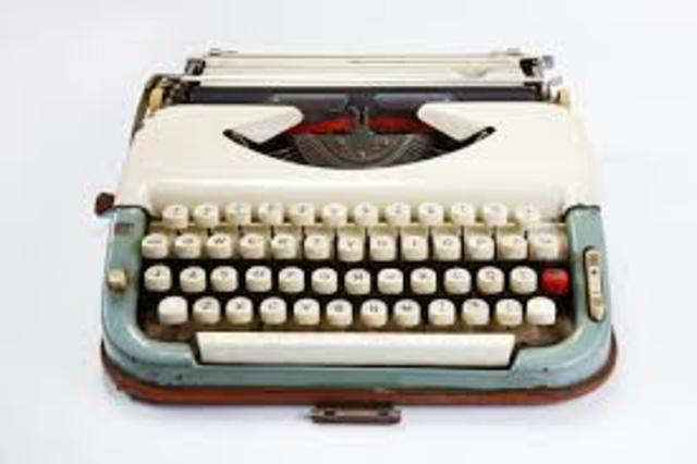 First typewriter was made