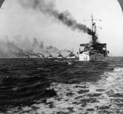 Roosevelt Sends the "Great White Fleet" on a Trip Around the World