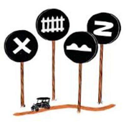 Первые четыре знака дорожного движения