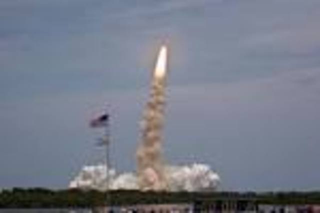 Launch of Hubble Space Telescope