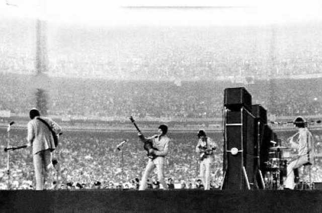 The Beatles have their first concert