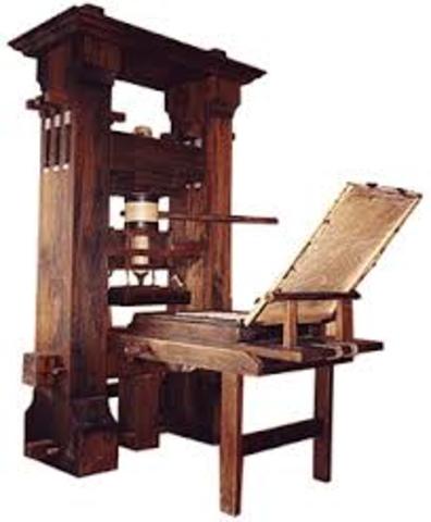 Johannes Gutenberg - printing press